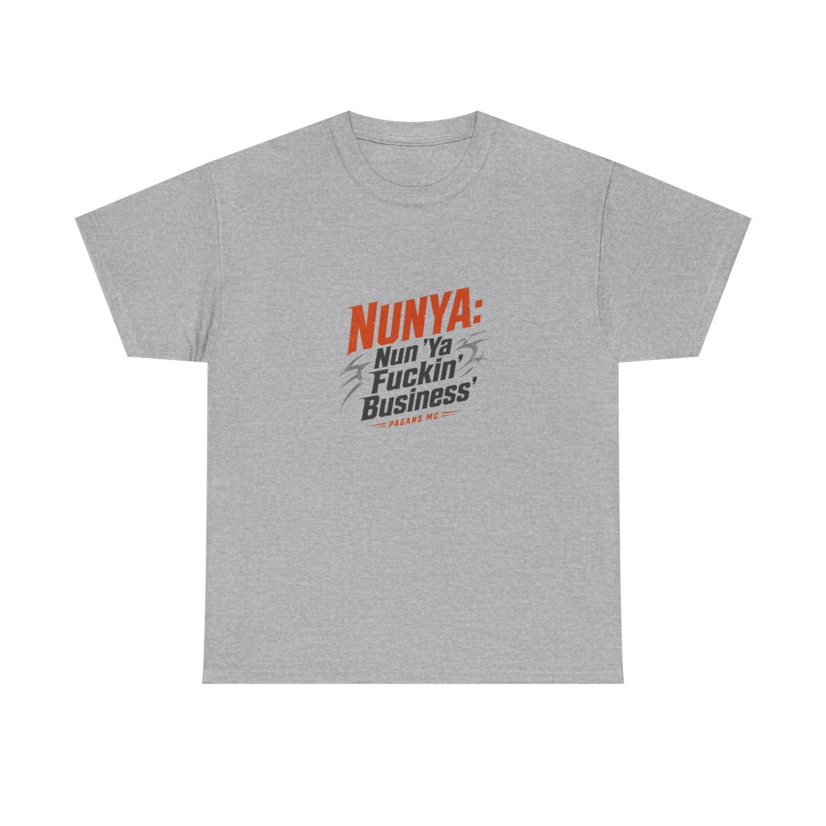 Pagans MC "NUNYA: Nun " Unisex Tee - alternate angle 3, merchandise