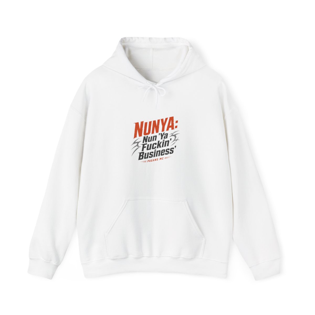 Pagans MC "NUNYA: Nun " Hoodie - alternate angle 2, merchandise
