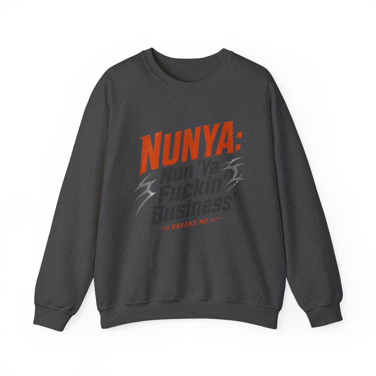 Pagans MC "NUNYA: Nun " Crewneck - alternate angle 3, merchandise