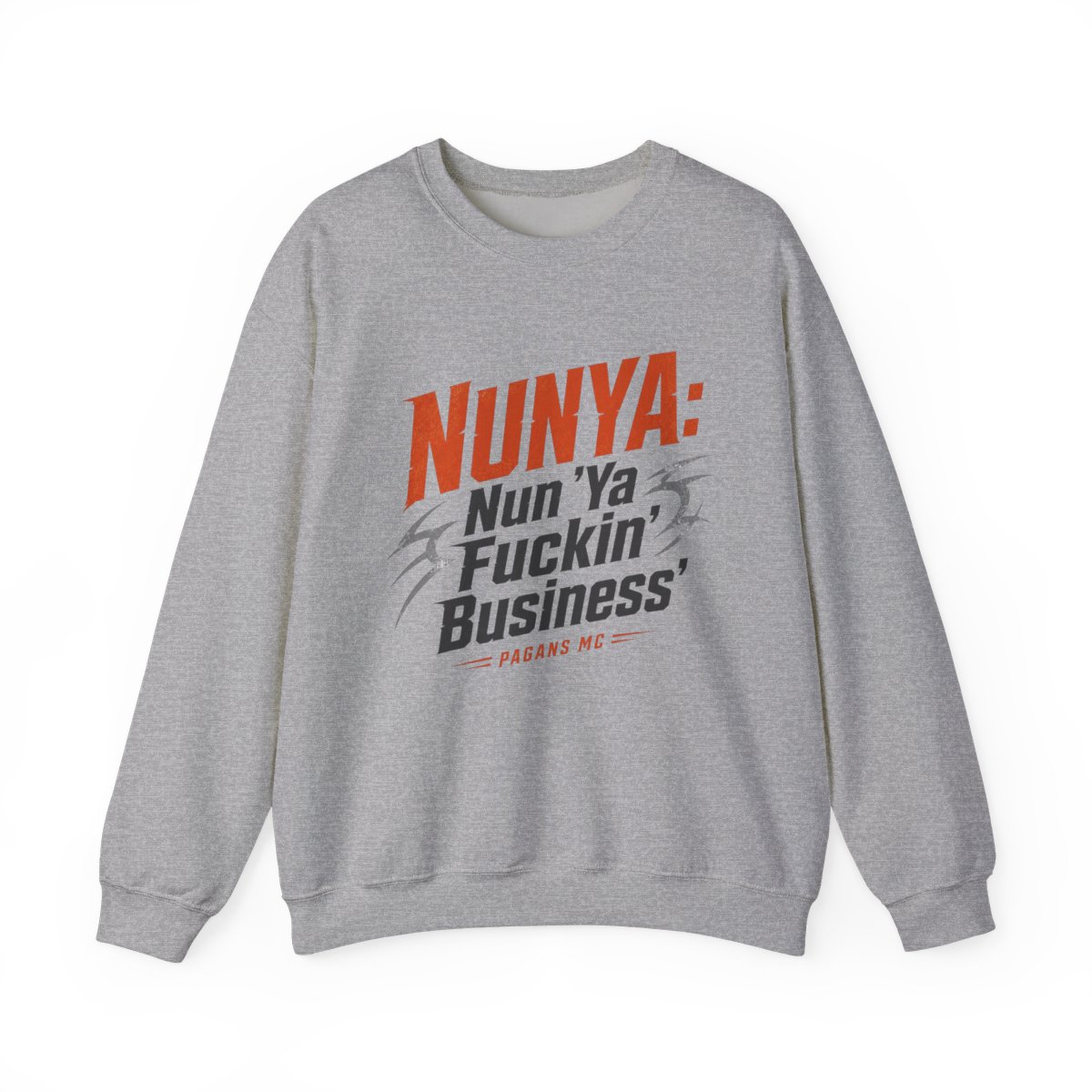 Pagans MC "NUNYA: Nun " Crewneck - alternate angle 2, merchandise
