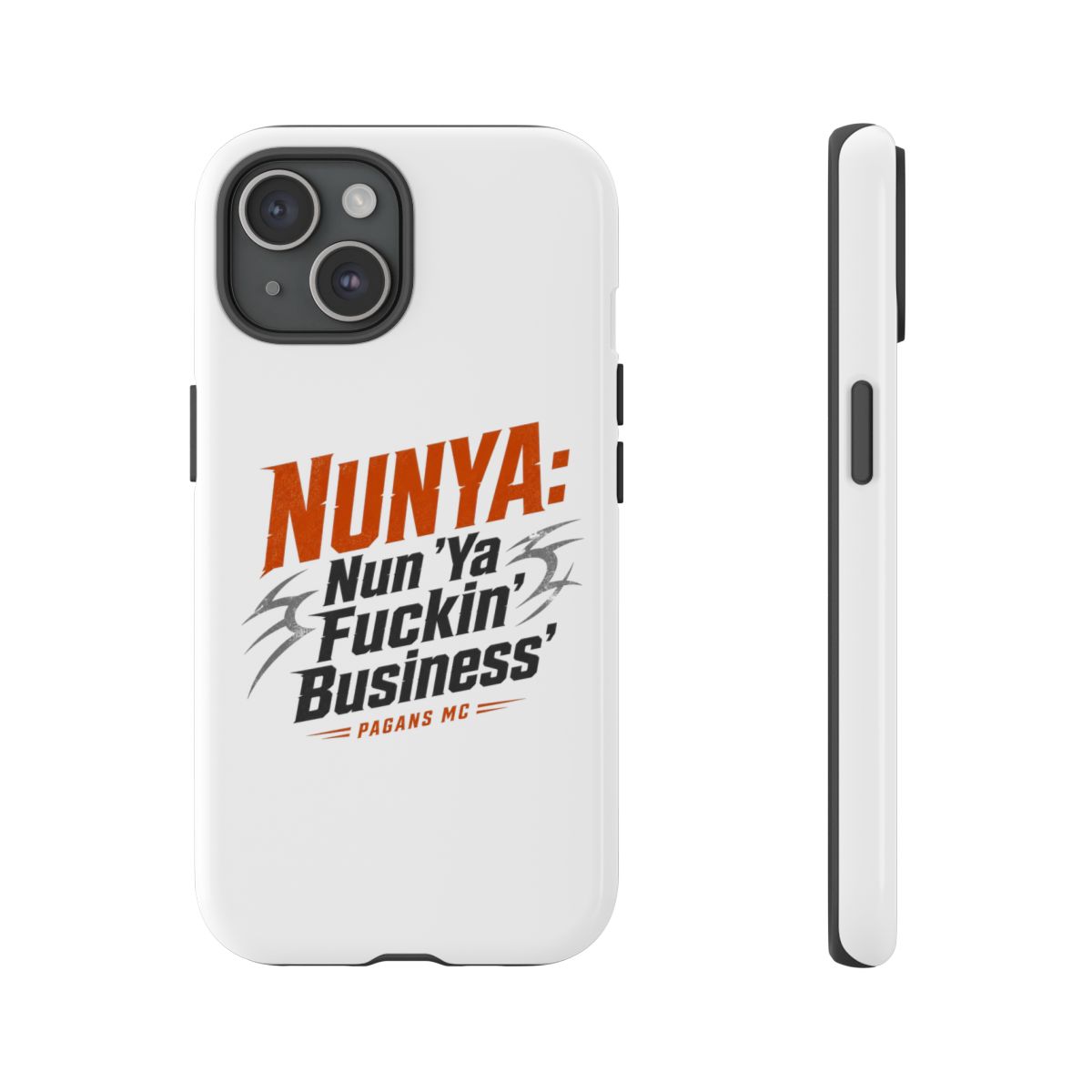 Pagans MC "NUNYA: Nun " Phone Case - alternate angle 5, merchandise