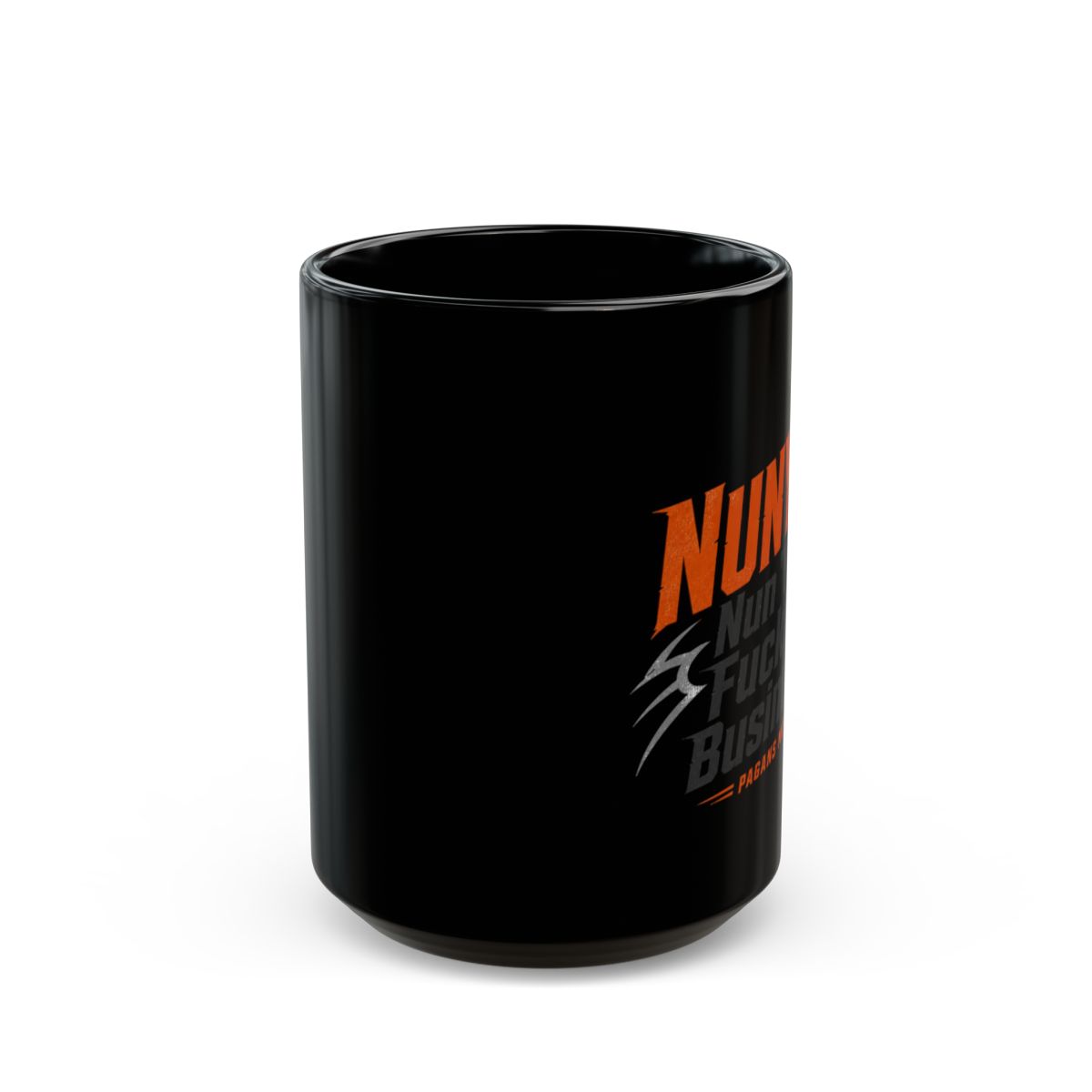 Pagans MC "NUNYA: Nun " Black Mug - alternate angle 2, merchandise