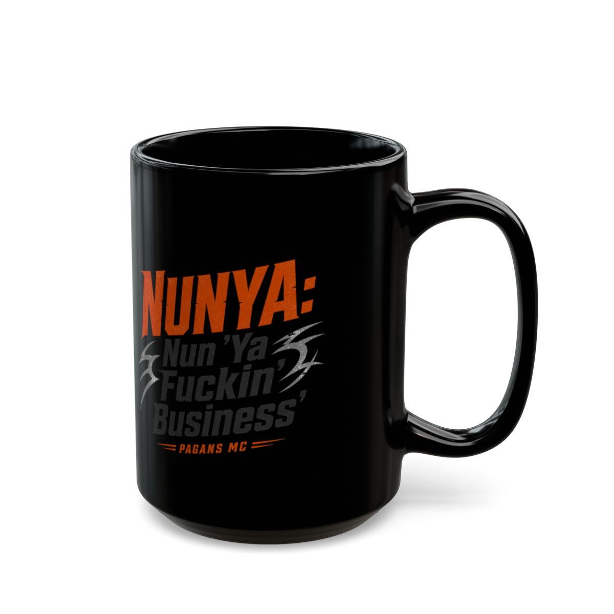 Pagans MC "NUNYA: Nun " Black Mug - alternate angle 5, merchandise