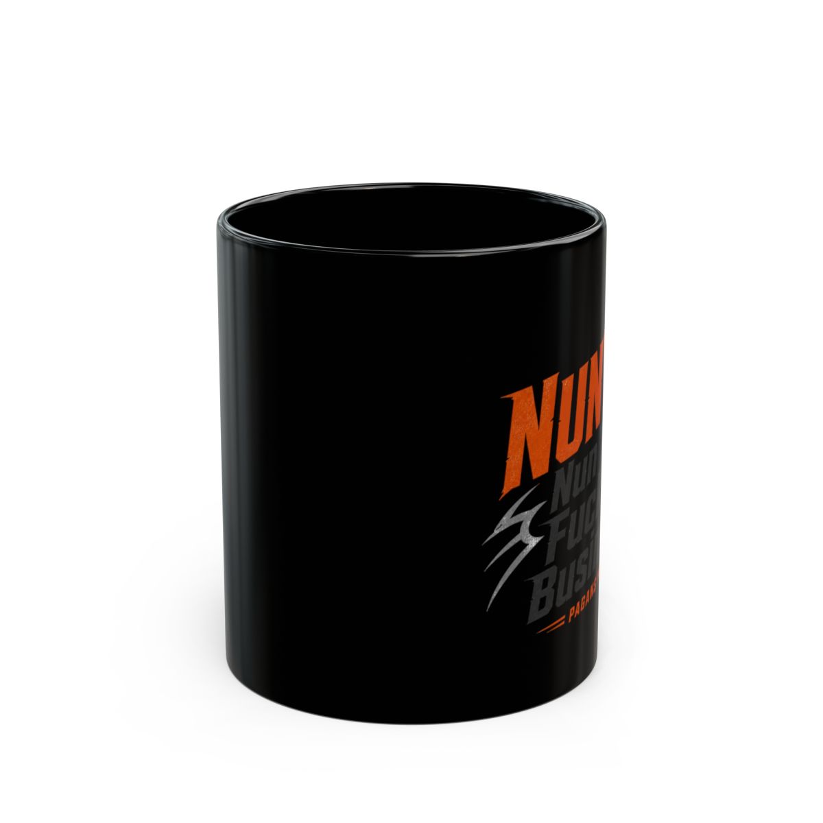 Pagans MC "NUNYA: Nun " Black Mug - alternate angle 1, merchandise