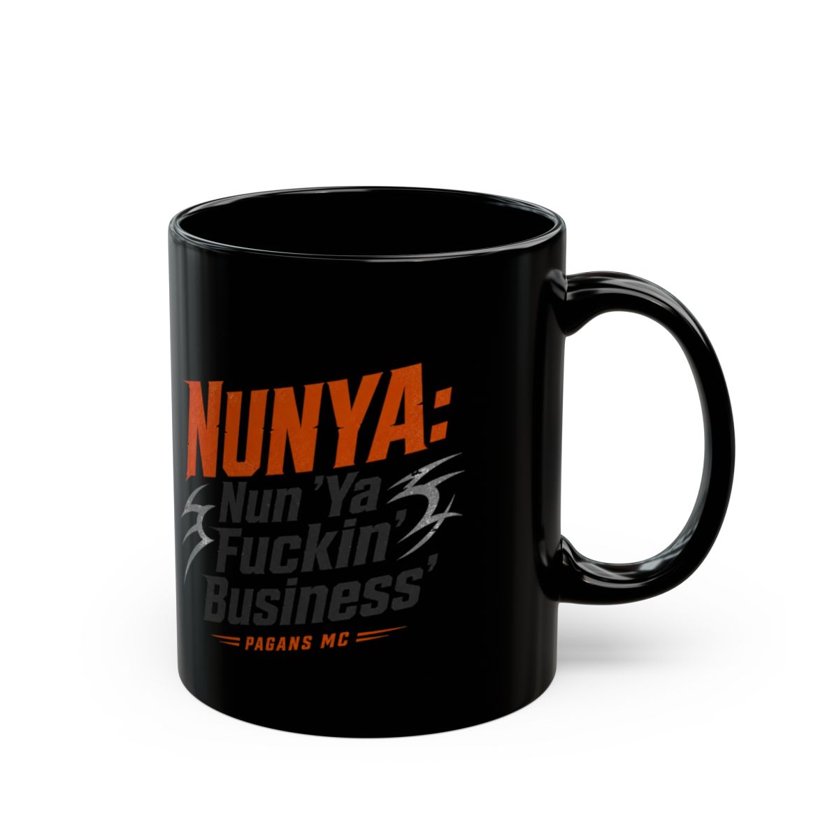 Pagans MC "NUNYA: Nun " Black Mug