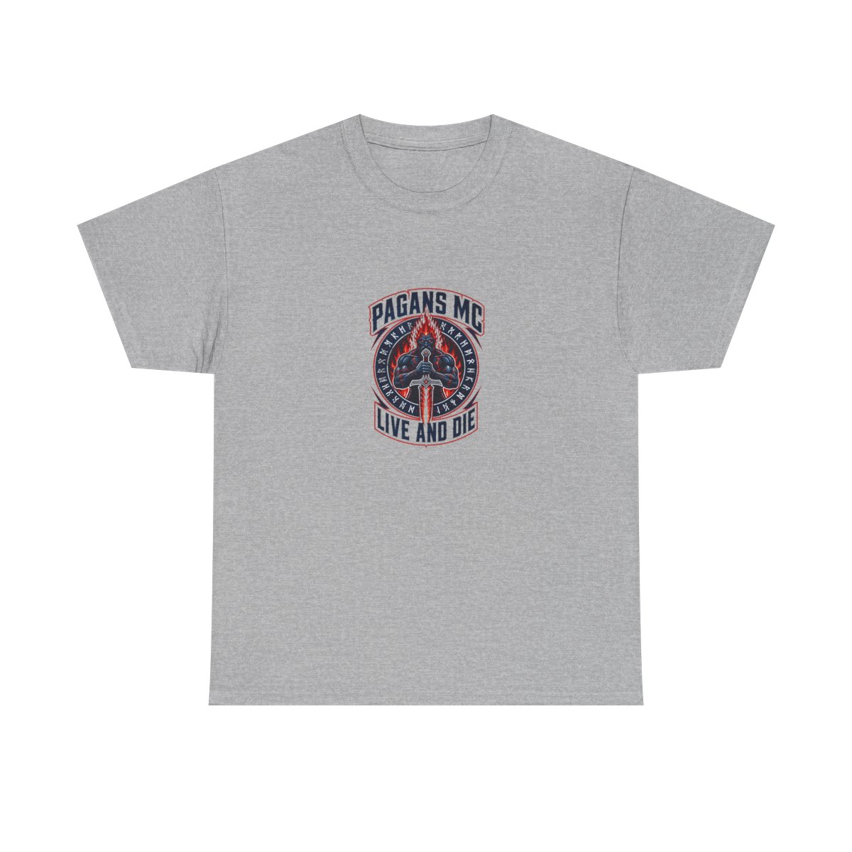 Pagans MC "Pagans MC - Live and Die" Unisex Tee - alternate angle 3, merchandise