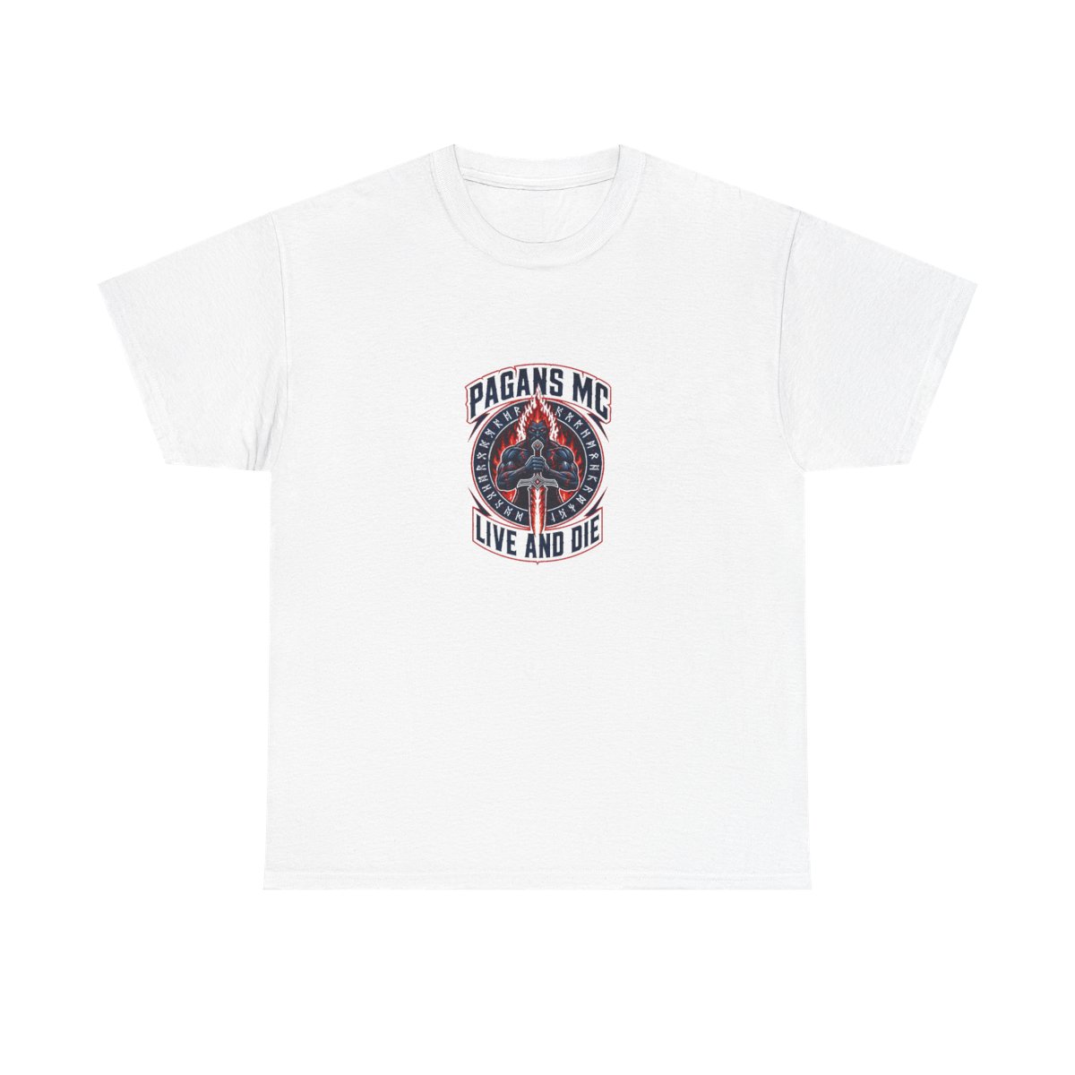 Pagans MC "Pagans MC - Live and Die" Unisex Tee - alternate angle 2, merchandise