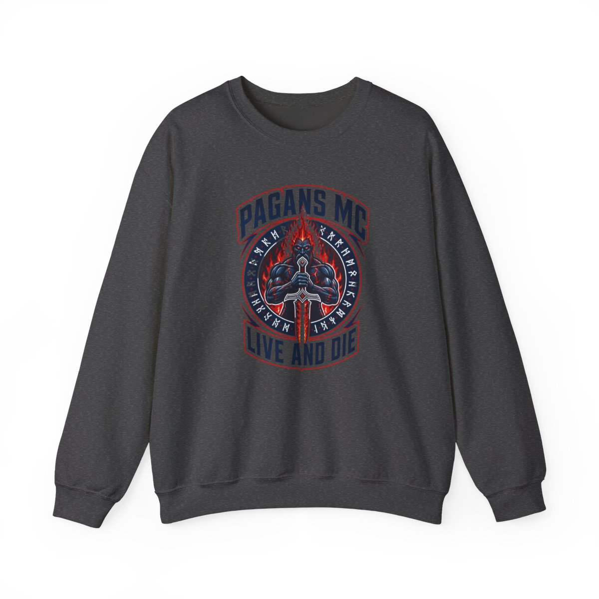 Pagans MC "Pagans MC - Live and Die" Crewneck - alternate angle 2, merchandise