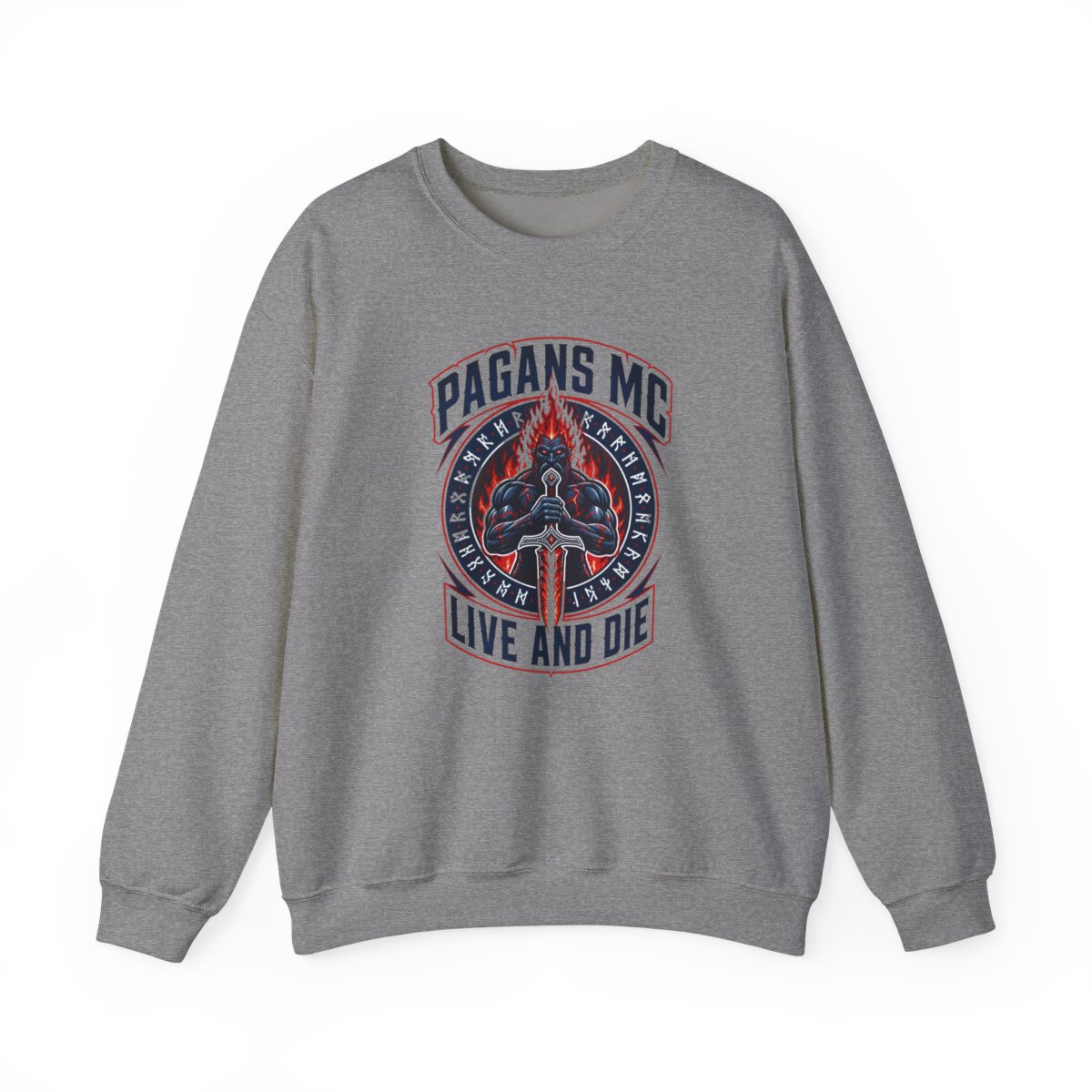 Pagans MC "Pagans MC - Live and Die" Crewneck - alternate angle 3, merchandise