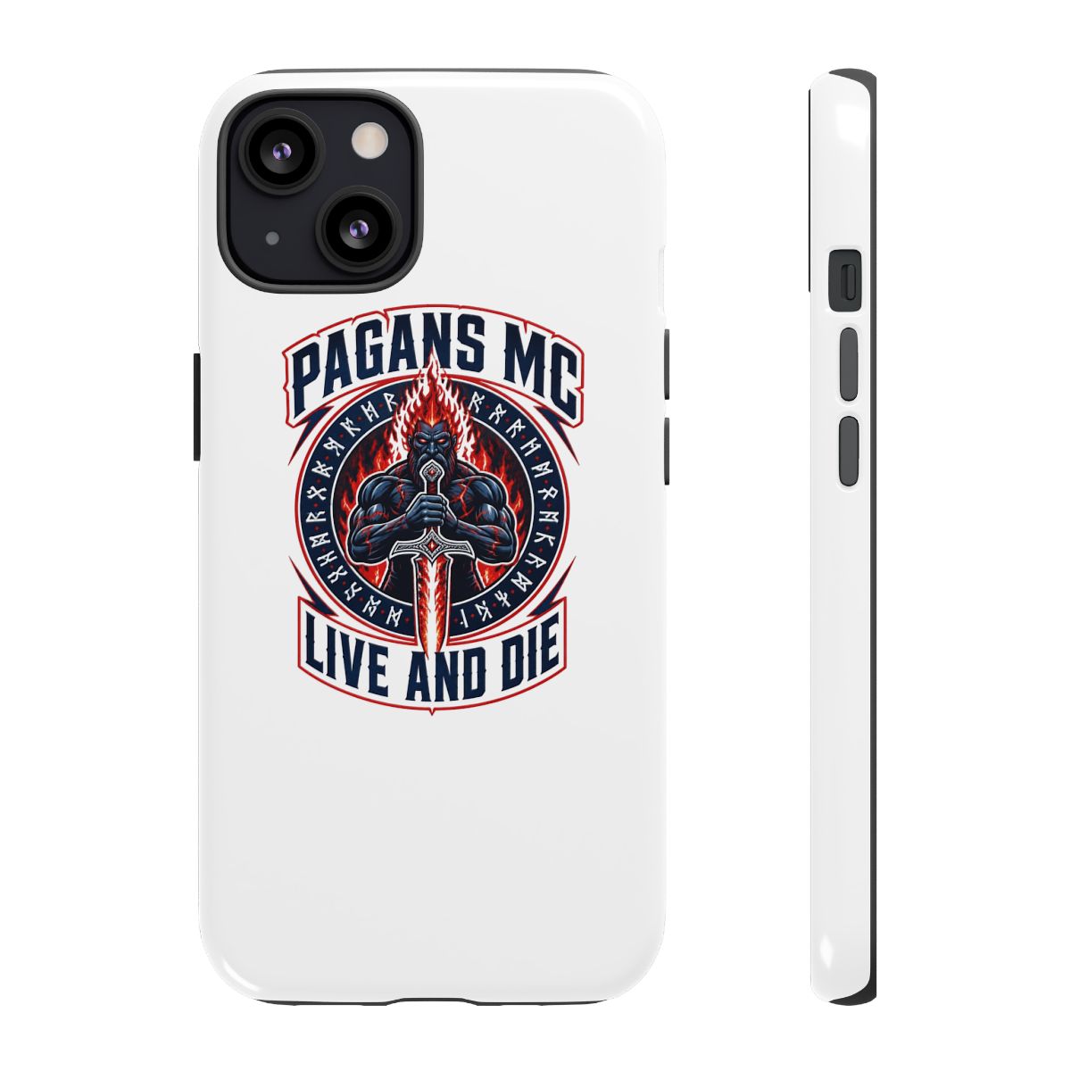 Pagans MC "Pagans MC - Live and Die" Phone Case - alternate angle 3, merchandise