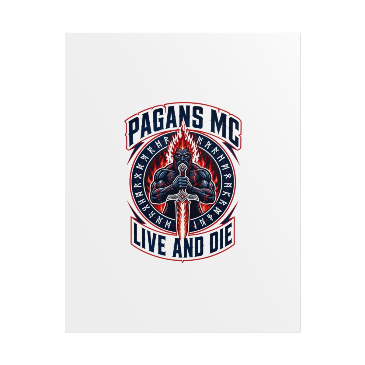 Pagans MC "Pagans MC - Live and Die" Poster - alternate angle 1, merchandise