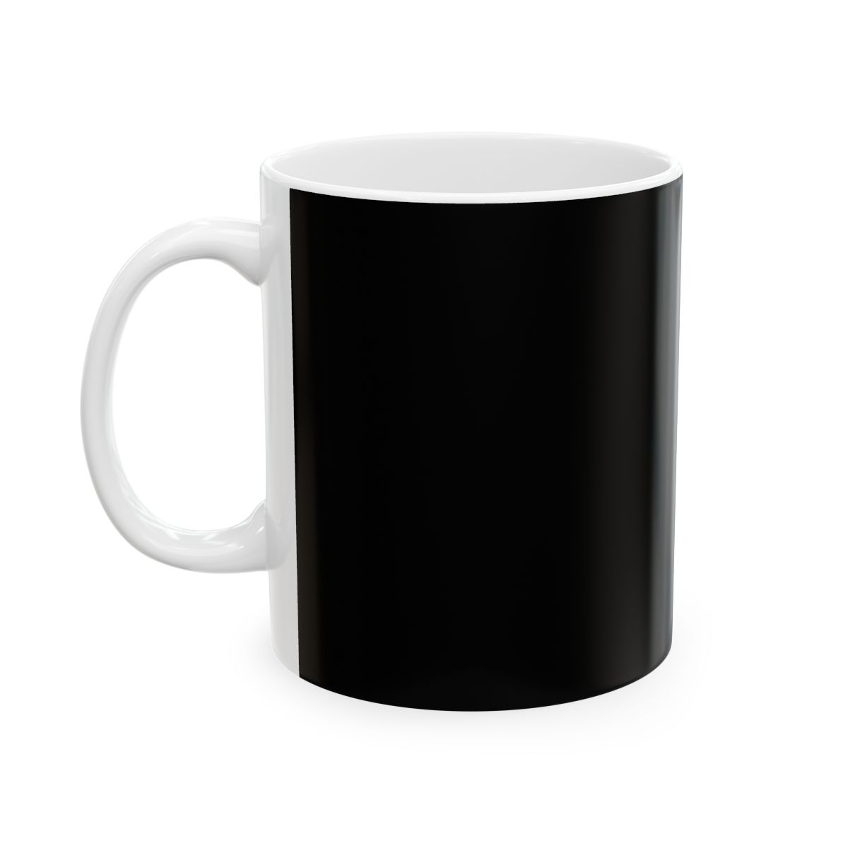 Retro Donut Coffee Illustration Mug | Black Ceramic | Pagans MC - alternate angle 3, merchandise