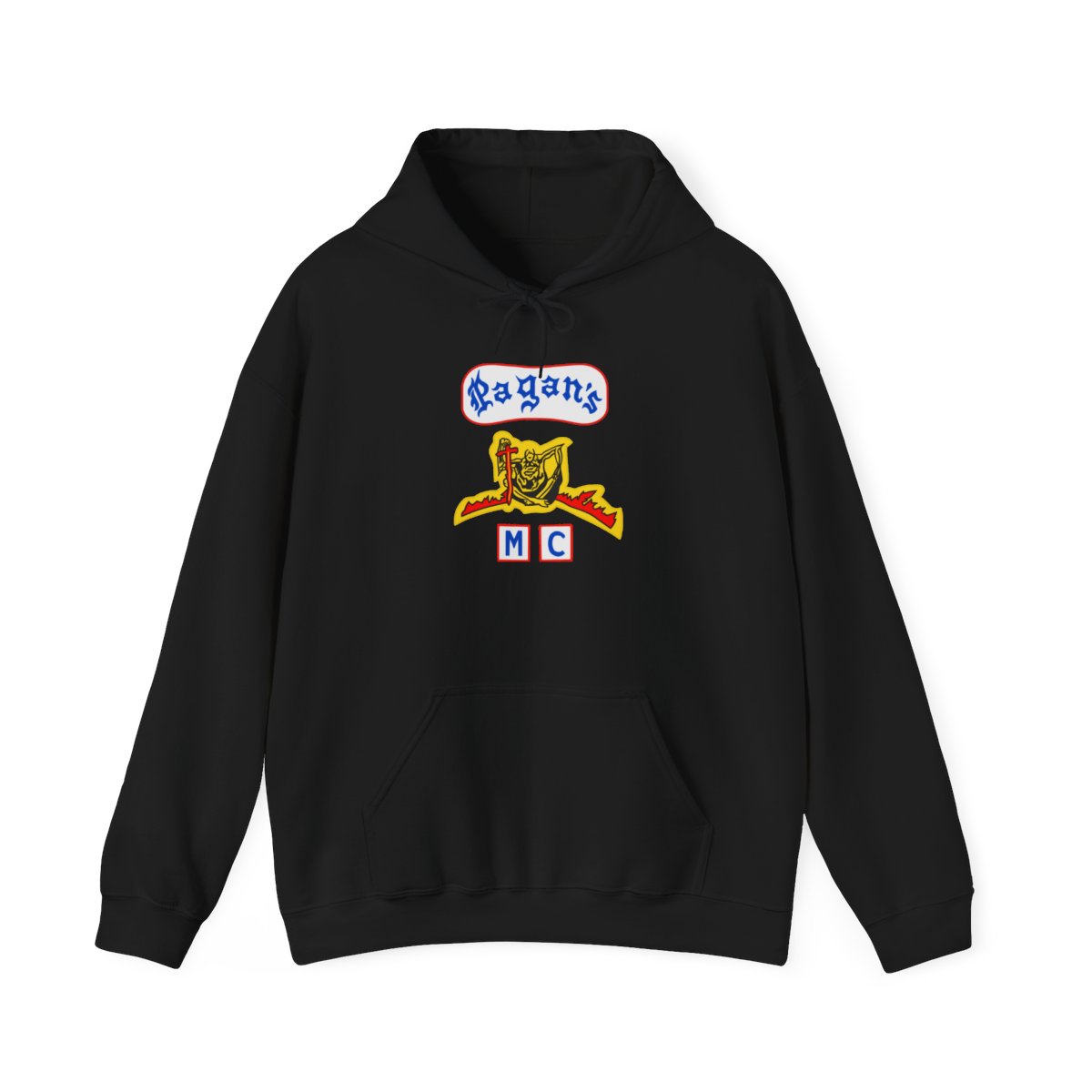 Pagan MC Patch Hoodie | Black Pullover Hooded Sweatshirt | Pagans MC