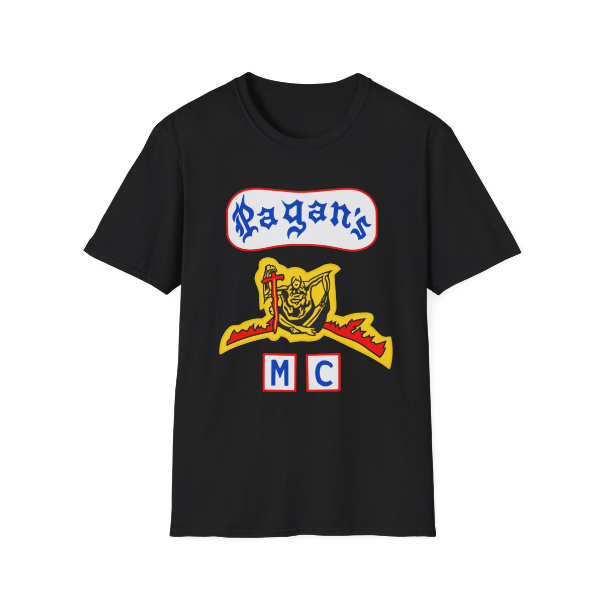 Pagans Motorcycle Club logo T-Shirt | Biker MC Club Patch Graphic | Pagans MC